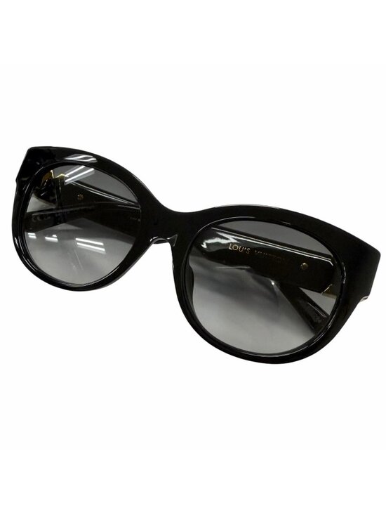 Louis Vuitton Sunglasses LV Round Eyewear Black Gold 54 main image 6
